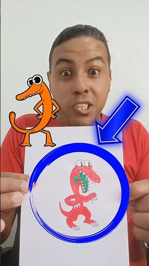 Painting ORANGE OF RAINBOW FRIENDS with BLUE LED lights