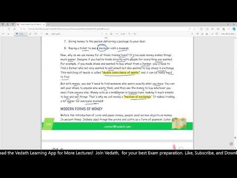 Money and Credit | One Shot Lecture | Class 10 Economics | CBSE | Vedath