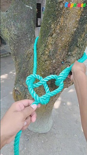 Simple techniques for rope hanging in trees
