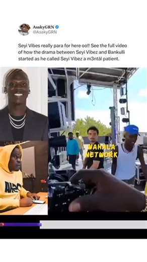 WAHALANETWORK BLOG on Instagram: "Wahala Jam Network! X user shares the video that started the drama between Bankuli and Seyi Vibez 👀 Note: This page doesn’t support any act related to this post"