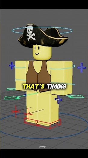 How I Make a Pirate ROBLOX Run Cycle in Maya #animation #roblox