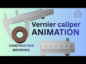 Vernier caliper construction and working animation