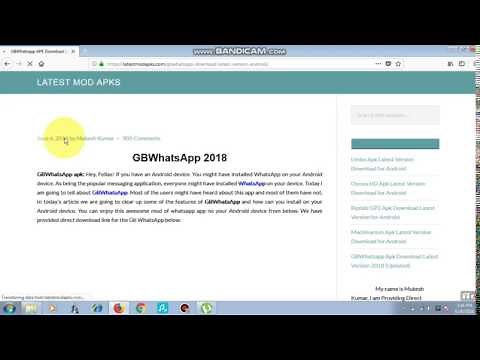 How To Download GB Whatsapp for android by PC