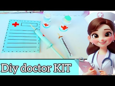 DIY DOCTOR KIT 💉📄🥰 4 DIYS #diy #craft #doctorsettoys ‪@Myshimmeringgalleryofart.3M‬