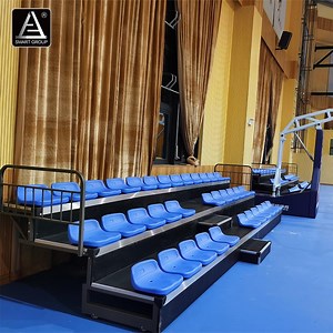 [Hot Item] Basketball Court Telescopic Bleachers Stadium Seating Mobile Modular Retractable Grandstand Tribuna Gym Retractable Bleachers