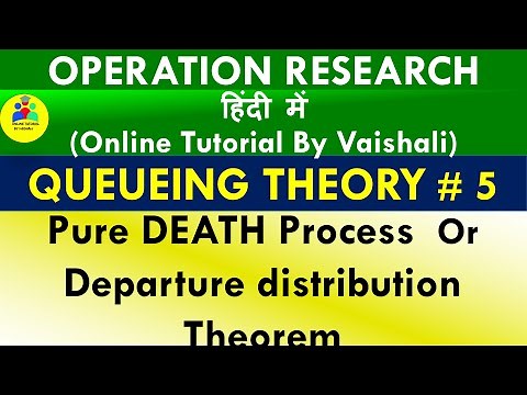 Pure Death Process Queueing Theory| Departure Distribution Theorem |Distribution Of Departures