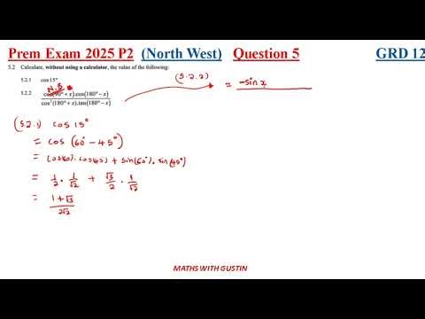 Grade 12 Prem North West 2025 Maths P2 Exam