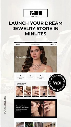 Launch Your Dream Jewelry Store in Minutes with Wix Studio | Quick Setup Designs