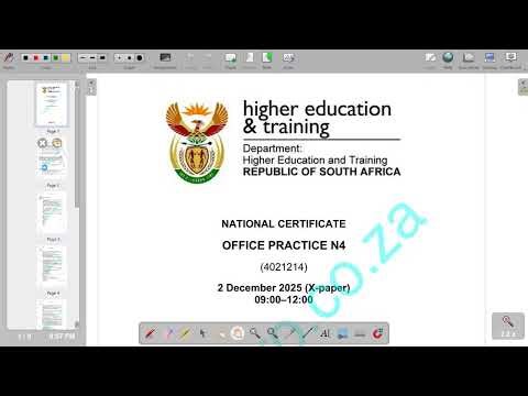 OFFICE PRACTICE N4 NOVEMBER 2025 QUESTION 2