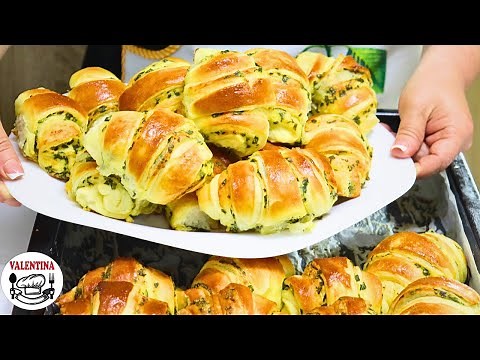 VLAŠKE KIFLE-Jednostavno,morate probati❗Kifle još mekše i ukusnije od Pamuk kifli-Kifle sa spanaćem❗