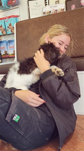 A cuddle is never missed at PETS! We love having the opportunity to spend time with your special furbabies and showering them with cuddles and fun! 😊❤️ #petstraining #PETSFamily #petstrainingandboarding #dogboarding #dogtraining #PuppyPreschool #doggydaycare | Pets Training & Boarding