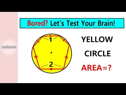 HOW TO: Find the Area of the Yellow Circle (Part 2)