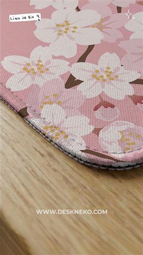 Pink Sakura Mahjong Mat for American Chinese Riichi