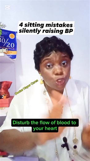 160K views · 2.9K reactions | 4 Sitting positions silently raising your BP #bloodpressure #sittingposture #highbloodpressure | Doctor Hayor Cares | Facebook