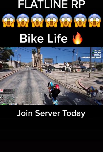 BIKE LIFE IN FLATLINE RP #triplebandz #gta5 #flatlinerp #gtaroleplay #gta #fypシ #fivem #gtaroleplay #houstontx