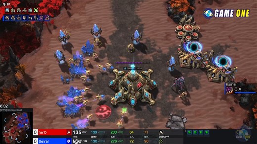 星际争霸2 职业赛 herO vs Serral 这刺蛇配地刺真是厉害