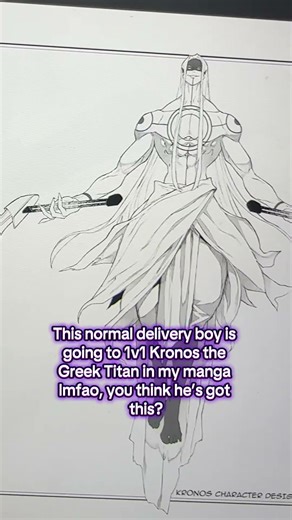 Delivery boy Shu vs Kronos #manga #mangaka #mangaartist #mangaart