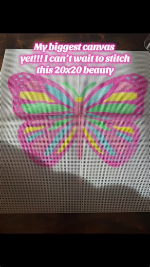 Wish me luck…. My largest canvas yet. I only had to restart twice 😂20x20 on 10 count plastic canvas. #365hobbies #motivation #icandoit #fyp #needlepoint