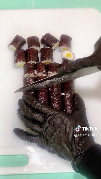 🇲🇾教大家怎么切的整齐，快！#sushi #美食 #teach