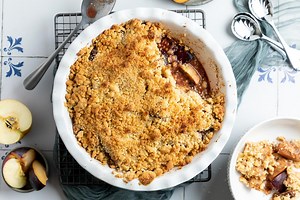 Plum and Apple Crumble
