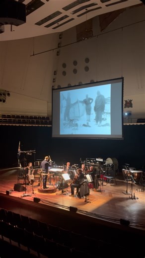 A record of one of the greatest survival stories in the history of exploration, South is the original film - exquisitely photographed by Frank Hurley - of Shackleton’s 1914-16 endurance expedition to Antarctica, during which the ship was crushed by ice, stranding the crew. Tonight’s screening at @royalnottingham, as part of the Soundstage Festival, features an orchestral score by Neil Brand, who joins us tonight to present the film. | BBC Concert Orchestra