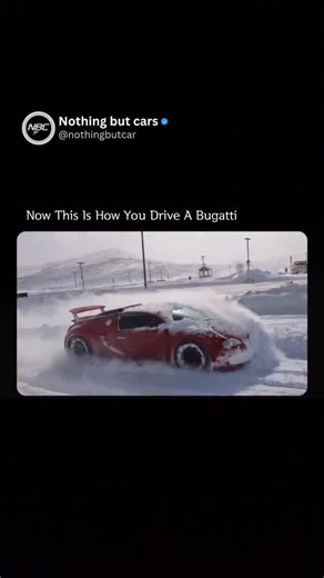 NothingButCars on Instagram: "Santa got an upgrade 🤝 In a display of automotive insanity, TheStradman and Houston Crosta turned a $1.5 million Bugatti Veyron into the world’s most expensive snow plow. Braving a massive Utah snowstorm, the duo took the hypercar out of the garage to test its all-wheel-drive capabilities in deep powder. Due to the Veyron’s incredibly low ride height, the front bumper scooped up fresh snow and sprayed it over the windshield, effectively clearing the road while crea