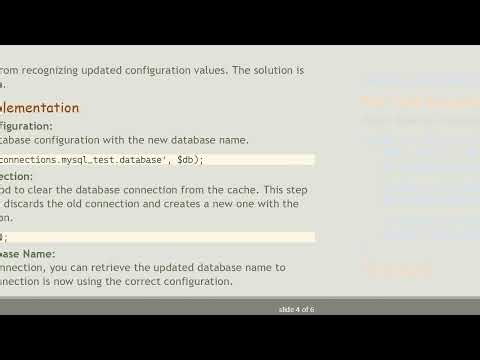Resolving the Laravel DB connection not refreshing after changing the config Issue