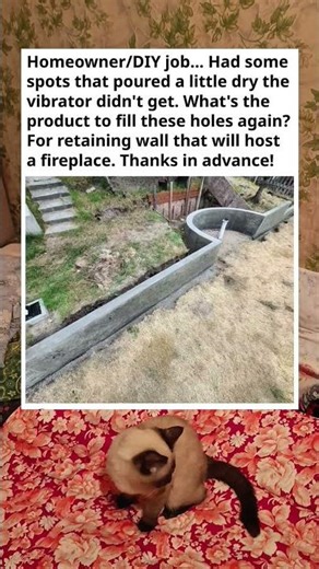 Fixing Retaining Wall Voids #shorts