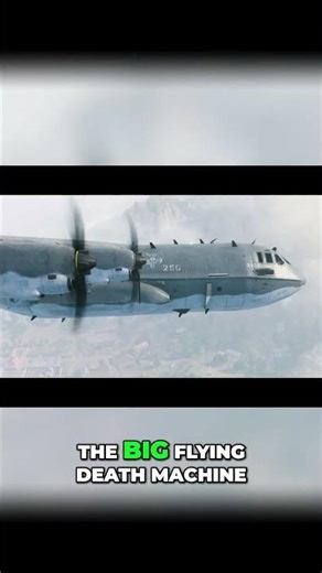 AC-130 Gunship Provides Aerial Support #shorts