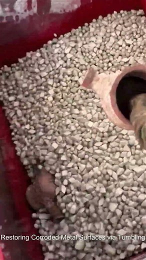 Restoring Corroded Metal Surfaces via Tumbling