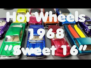 Hot Wheels 1968 Original 16 Models by Mattel Toys - Awesome!