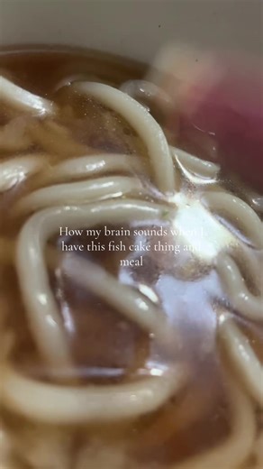 It’s so good thou..?#udon #mild | fish cakes