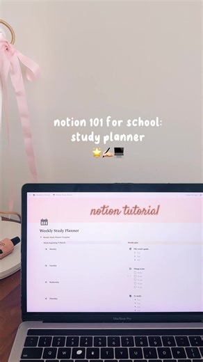 If your semester feels chaotic, build this Notion study planner 🌟✍🏻💻 Full build tutorial on YouTube ♡ #notion #notiontok #notiontutorial #studytok #notionapp
