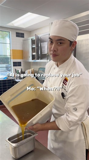 Everyone right now: "Ai is taking over our jobs" Chefs: "When?"#ICECulinary #trending