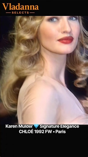 1992 FW 💫 Karen Mulder • Signature Elegance • CHLOÉ • Fashion Archive Paris