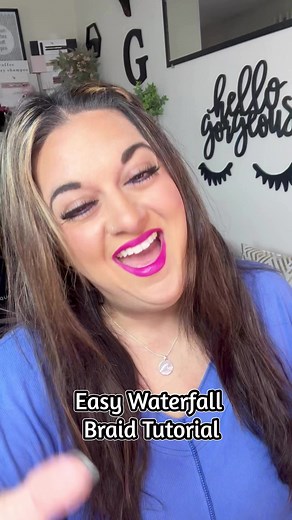11K views · 136 reactions | Easy Waterfall Braid Tutorial!  Hope this helps! What do y’all want to see next?? #hair #hairhack #hairstyle #easyhairstyles #hairtutorial #ginadinko #easyglam | Gina Dinko | Facebook