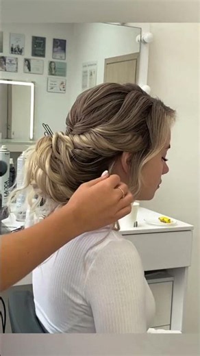 elegant low bun for long hair #hairstyle #bridal