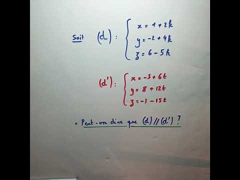 Géométrie spatiale : Etudier la position relative de deux droites - Terminale