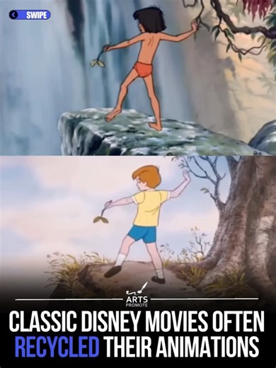 Arts Promote 🎨 | Many beloved Disney classics reused animation sequences to save time and budget — a clever process known as animation reuse or rotoscoping.... | Instagram