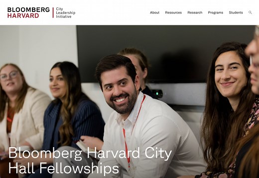 Bloomberg Harvard City Hall Fellowships - Bloomberg Harvard City Leadership Initiative