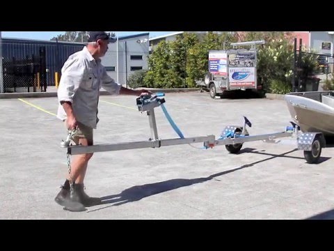 Folding Trailer & Outboard Motor Trolley - Assembly || Boathoist Loading Systems