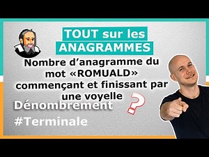 ALL ABOUT ANAGRAMS - Solved Exercise - Final Year