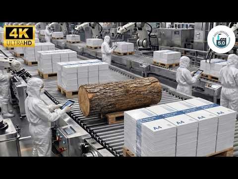 Inside the PaperOne Factory: From Wood Logs to A4 Paper (Full Process)