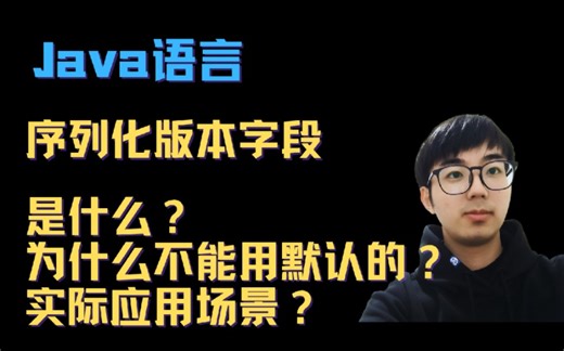 【代码宇宙010】Java：序列化版本号serialVersionUID是什么，为什么要自定义，实际应用场景