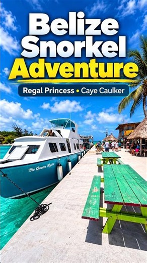 Hidden paradise found in Belize 🏝️💙 #cruise #travel #cayercaulker