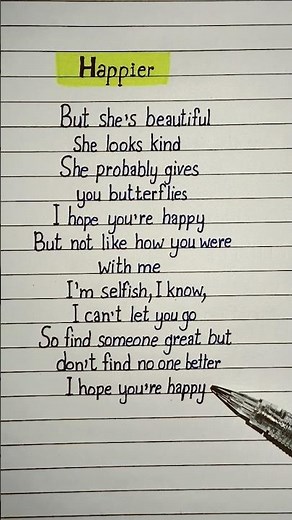 happier Lyrics Song by Olivia Rodrigo #happier #lyrics #oliviarodrigo