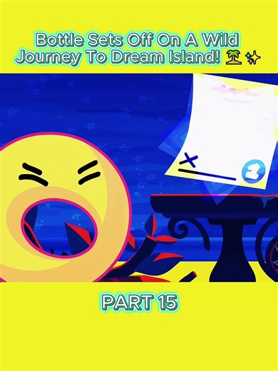 Bottle sets off on a wild journey to Dream Island! 🏝️✨ #DreamIsland #BottleAdventure #BFBDI #ObjectShow #IslandJourney