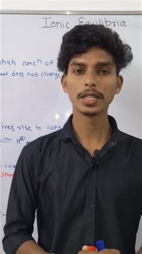 Ionic Equilibria Starts Here ⚡ | Basics Explained #Shorts #neetchemistry #class12chemistry
