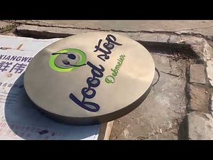 Custom Stainless Steel LED Light Box Signs Illuminated Business Logo & Brand Display