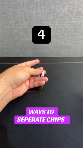 Chip Tricks on Instagram: "Chip Separation tip ⬇️ Unlock the secret to slick chip separation in this ultimate guide to mastering poker chips! 🃏🔥 Whether you’re prepping for the butterfly, flower, or any pro-level chip trick, it all starts with splitting those chips like a casino legend. Here’s the deal: grab 6 poker chips, hold them loosely in one hand, and use your thumb and index finger to gently slide them into two even stacks. Keep your grip light, practice on a soft surface like a poker f